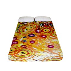 Canvas Acrylic Design Color Fitted Sheet (full/ Double Size)