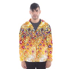 Canvas Acrylic Design Color Hooded Wind Breaker (men)