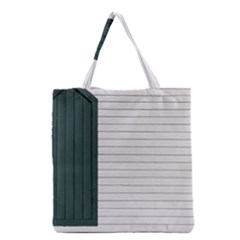 Construction Design Door Exterior Grocery Tote Bag