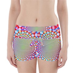 Color Abstract Background Textures Boyleg Bikini Wrap Bottoms