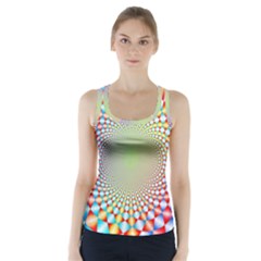 Color Abstract Background Textures Racer Back Sports Top