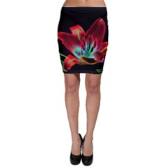 Flower Pattern Design Abstract Background Bodycon Skirt