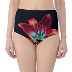 Flower Pattern Design Abstract Background High-waist Bikini Bottoms