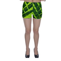 Frond Leaves Tropical Nature Plant Skinny Shorts by Amaryn4rt