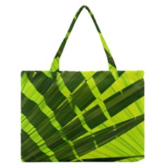 Frond Leaves Tropical Nature Plant Medium Zipper Tote Bag