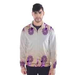 Floral Background Wind Breaker (men) by Amaryn4rt