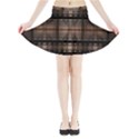 Fractal Art Design Geometry Mini Flare Skirt View3