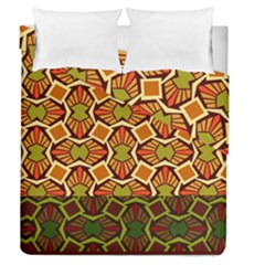 Geometry Shape Retro Trendy Symbol Duvet Cover Double Side (queen Size)