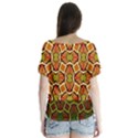 Geometry Shape Retro Trendy Symbol Flutter Sleeve Top View2