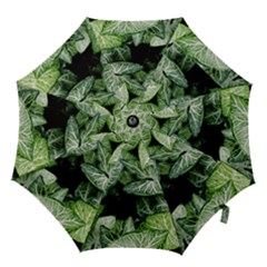 Green Leaves Nature Pattern Plant Hook Handle Umbrellas (medium) by Amaryn4rt