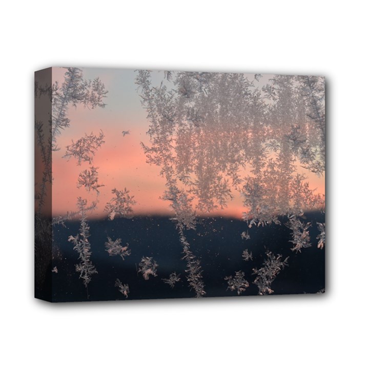 Hardest Frost Winter Cold Frozen Deluxe Canvas 14  x 11 