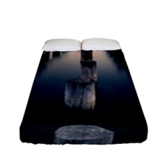 Logs Nature Pattern Pillars Shadow Fitted Sheet (full/ Double Size) by Amaryn4rt