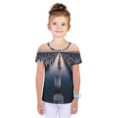 Logs Nature Pattern Pillars Shadow Kids  One Piece Tee