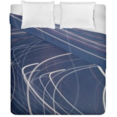 Light Movement Pattern Abstract Duvet Cover Double Side (california King Size)