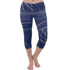 Light Movement Pattern Abstract Capri Yoga Leggings