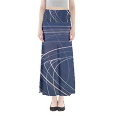 Light Movement Pattern Abstract Maxi Skirts