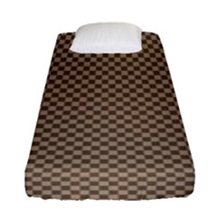 Pattern Background Diamonds Plaid Fitted Sheet (single Size)