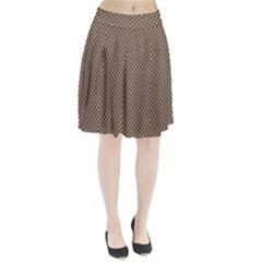 Pattern Background Diamonds Plaid Pleated Skirt