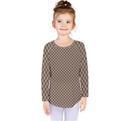 Pattern Background Diamonds Plaid Kids  Long Sleeve Tee