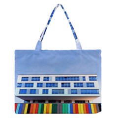 Office Building Medium Zipper Tote Bag