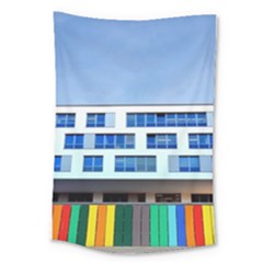 Office Building Large Tapestry by Amaryn4rt