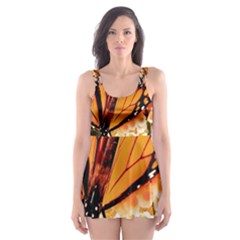 Monarch Butterfly Nature Orange Skater Dress Swimsuit by Amaryn4rt