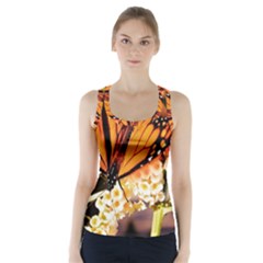 Monarch Butterfly Nature Orange Racer Back Sports Top