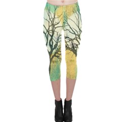 A Glowing Night Capri Leggings  by digitaldivadesigns