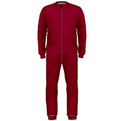 Deep Red Onepiece Jumpsuit (men)  by Valentinaart