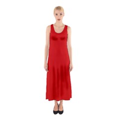 Just Red Sleeveless Maxi Dress by Valentinaart