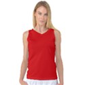 Just red Women s Basketball Tank Top View1