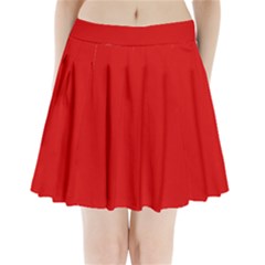 Just Red Pleated Mini Skirt