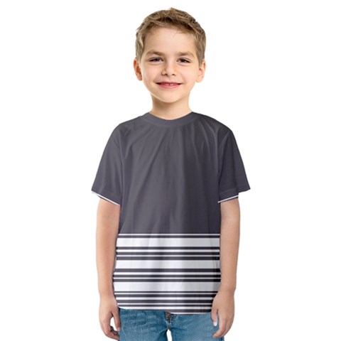 Gray Kids  Sport Mesh Tee by Valentinaart