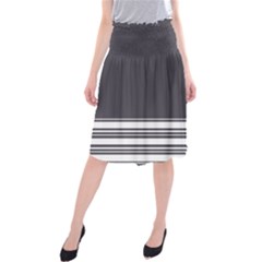 Gray Midi Beach Skirt