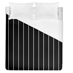 Black And White Lines Duvet Cover (queen Size)