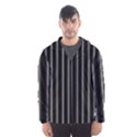 Black and white lines Hooded Wind Breaker (Men) View1