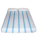 Blue lines Fitted Sheet (King Size) View1