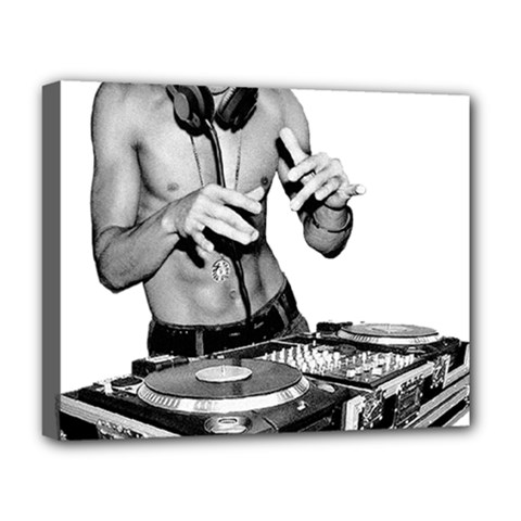 Bruce Lee Dj Deluxe Canvas 20  X 16   by offbeatzombie