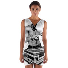 Bruce Lee Dj Wrap Front Bodycon Dress