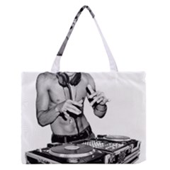 Bruce Lee Dj Medium Zipper Tote Bag