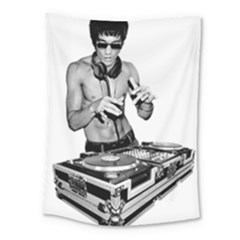 Bruce Lee Dj Medium Tapestry by offbeatzombie