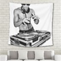 Bruce Lee Dj Square Tapestry (Large) View2