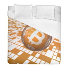 Network Bitcoin Currency Connection Duvet Cover (full/ Double Size)