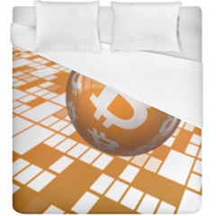 Network Bitcoin Currency Connection Duvet Cover (king Size)