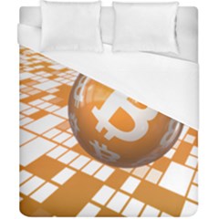 Network Bitcoin Currency Connection Duvet Cover (california King Size)