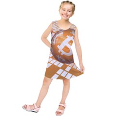 Network Bitcoin Currency Connection Kids  Tunic Dress