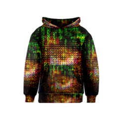 Radar Kaleidoscope Pattern Kids  Pullover Hoodie by Amaryn4rt