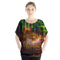 Radar Kaleidoscope Pattern Blouse