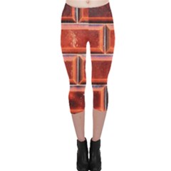 Portugal Ceramic Tiles Wall Capri Leggings 