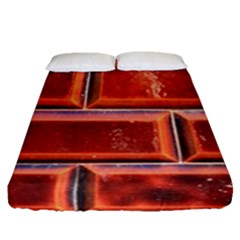 Portugal Ceramic Tiles Wall Fitted Sheet (Queen Size)